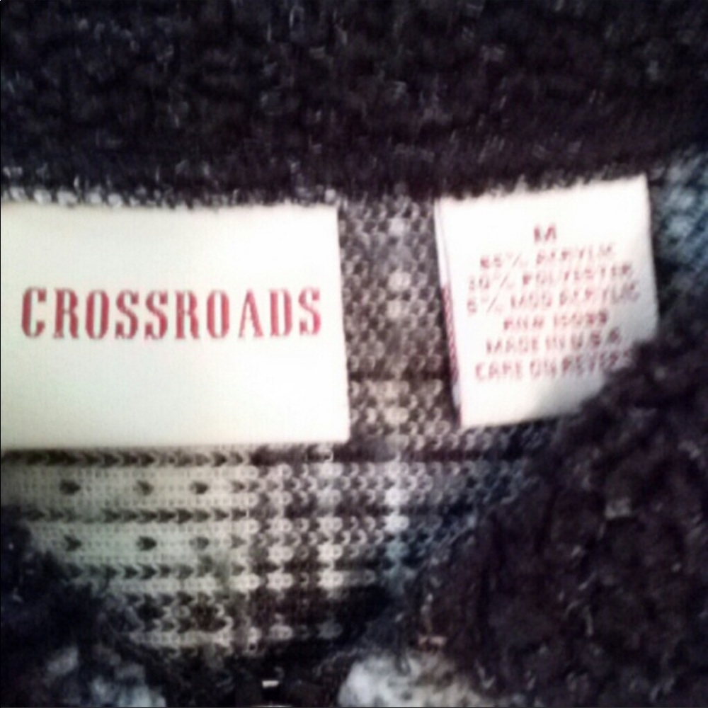 Crossroads Plaid Zip-Up Jacket - image 4